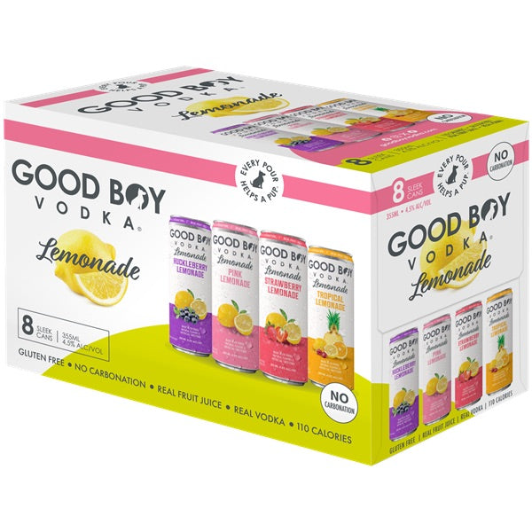 GOOD BOY VODKA LEMONADE VARIETY 8PK