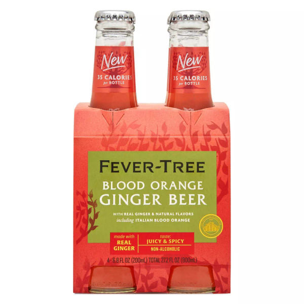 Fever Tree Blood Orange Ginger Beer 4pk