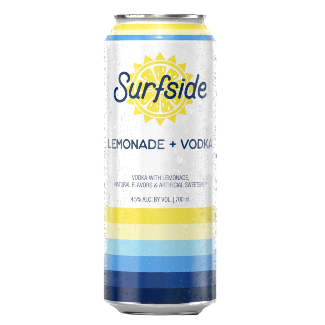 Surfside Lemonade + Vodka can