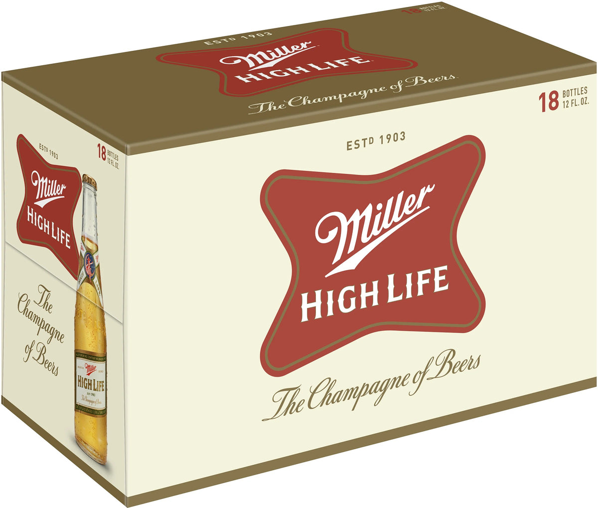 Miller High Life 12oz 18pk Bottles