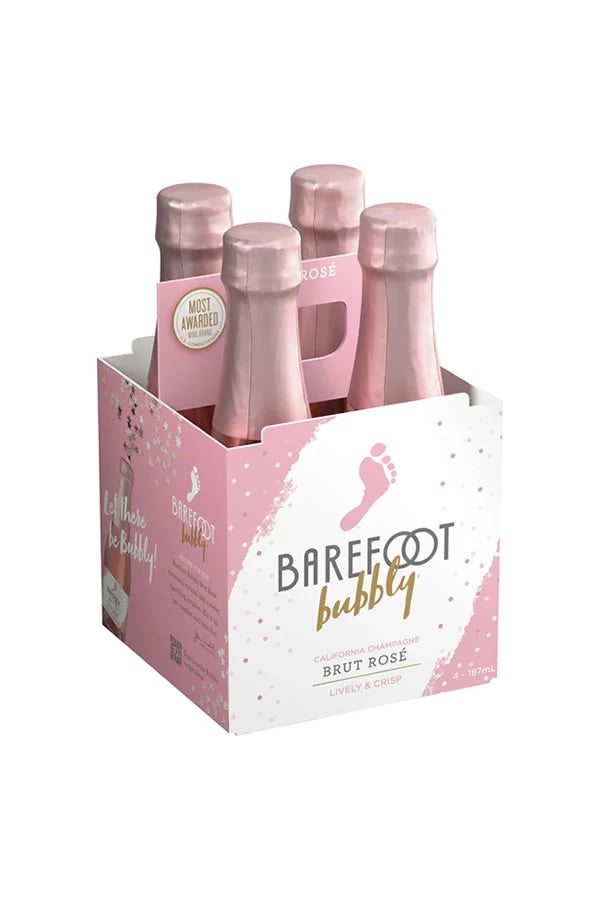 Barefoot Bubbly Brut Rose 4pk