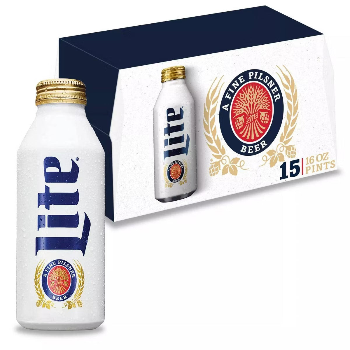 Miller Lite 16oz 15pk Aluminum Pints