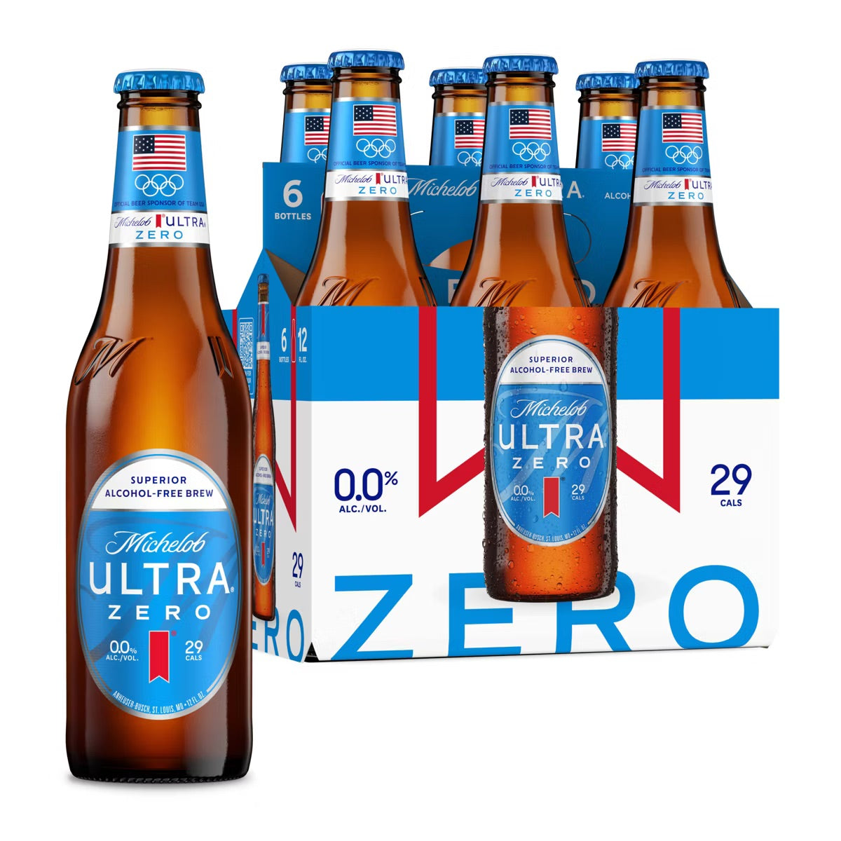 Michelob Ultra Zero 6-pack 12oz Bottles