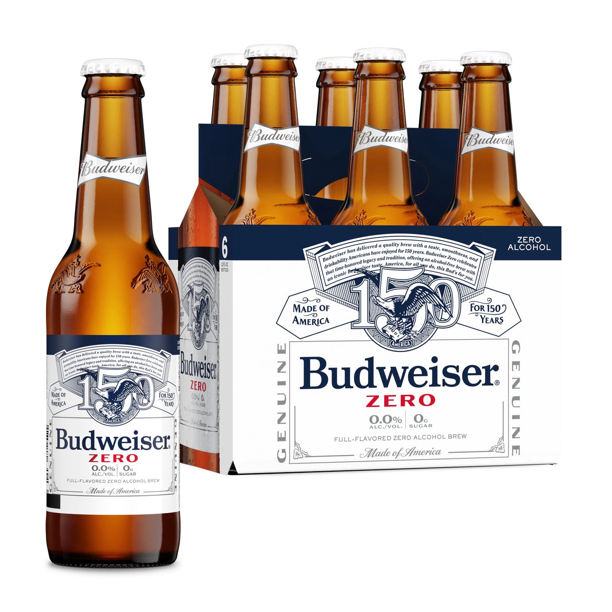Budweiser Zero 6pk Bottle