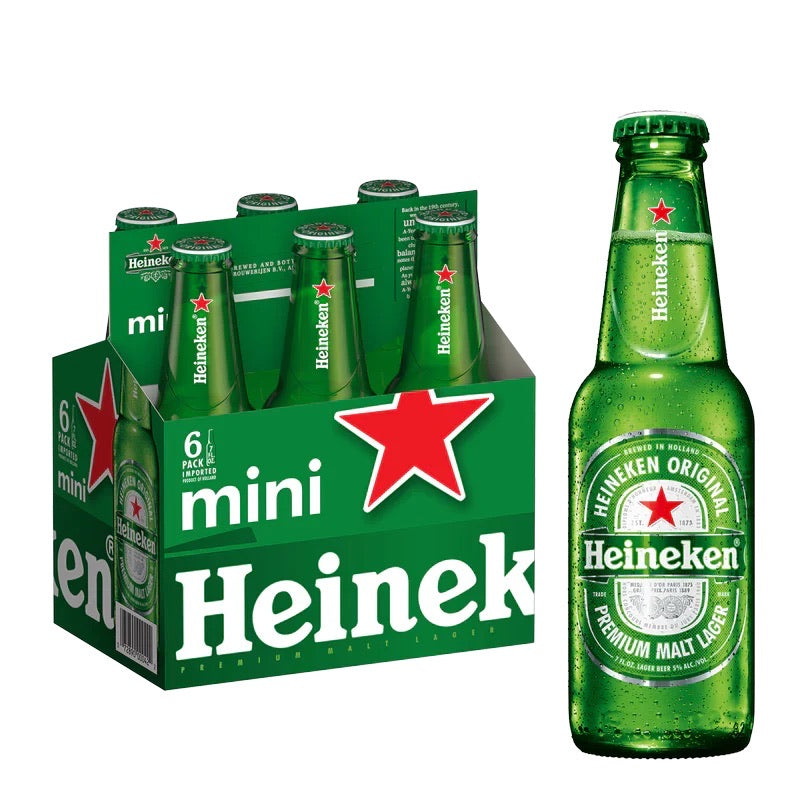 Heineken 7oz 6pk Bottles
