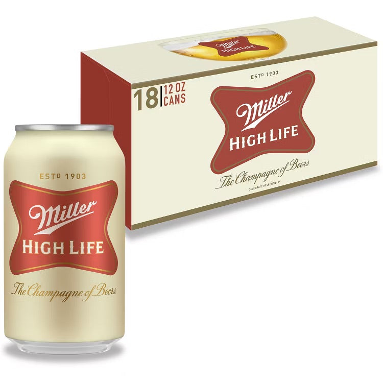 Miller High Life 12oz 18pk Cans
