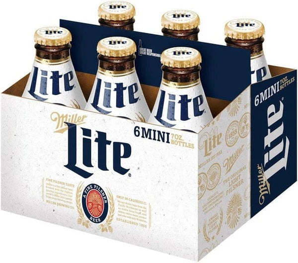 Miller Lite 7oz 6pk Pony Bottles