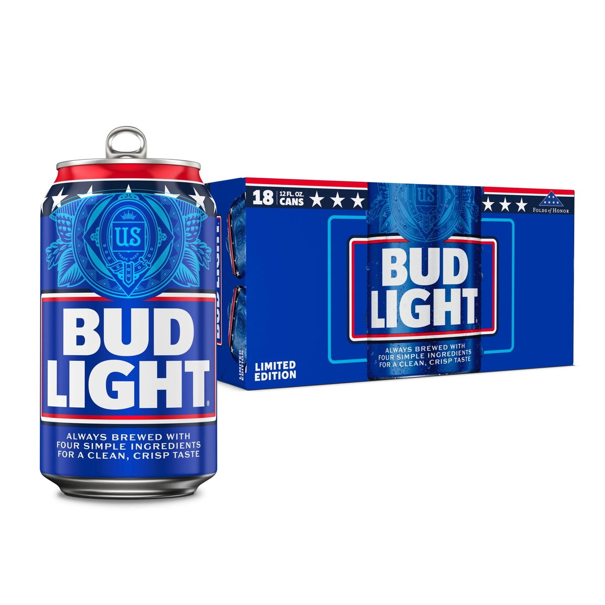 Bud Light 12oz 18pk Can