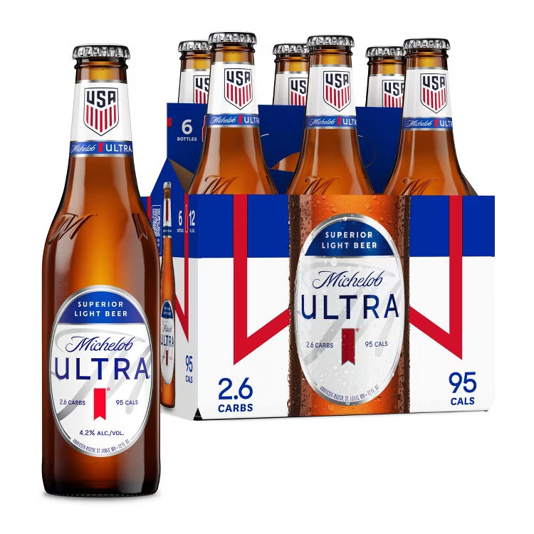 Michelob Ultra 6-pack 12oz Bottles