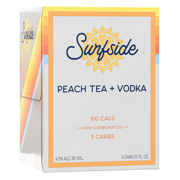 Surfside Peach Tea + Vodka 4-pack