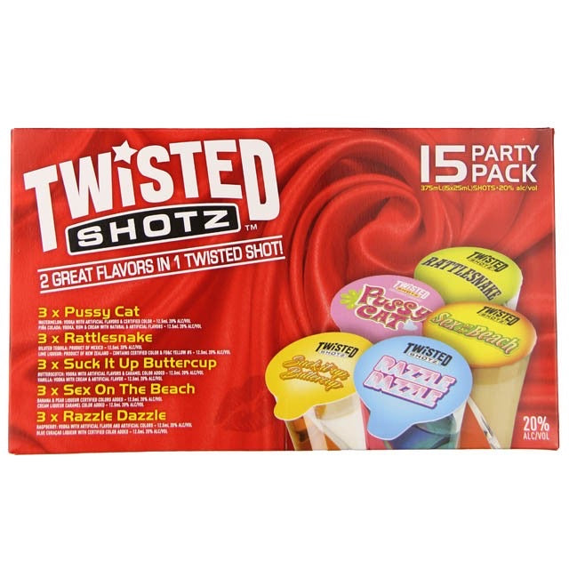 Twisted Shotz 15pk Party Pack
