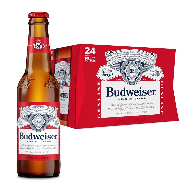 Budweiser 12oz 24pk Loose Bottle