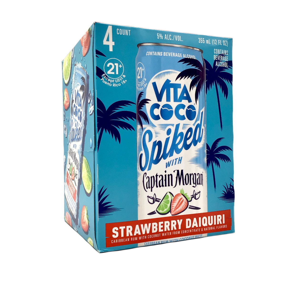 Vita Coco Captain Morgan Strawberry Daiquiri 4pk