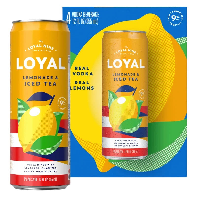 LOYAL NINE ICED TEA & LEMONADE 4PK CNS
