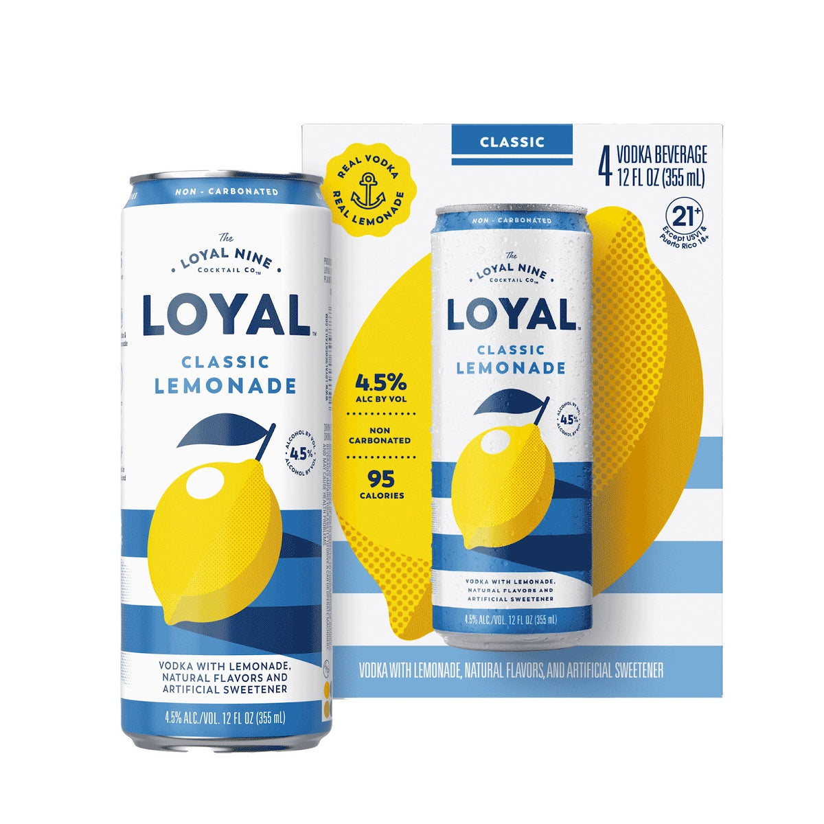 LOYAL NINE CLASSIC LEMONADE 4PK CNS