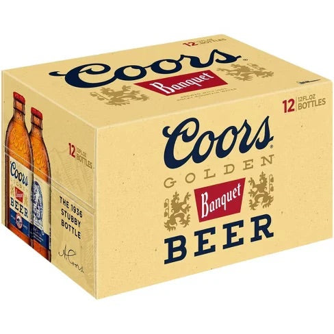 Coors Banquet Stubby 12pk Bottles