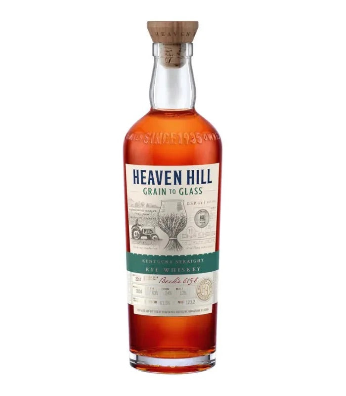 HEAVEN HILL GRAIN TO GLASS RYE WHISKEY 750ML