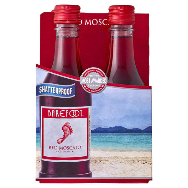 Barefoot Red Moscato 4pk 187ml