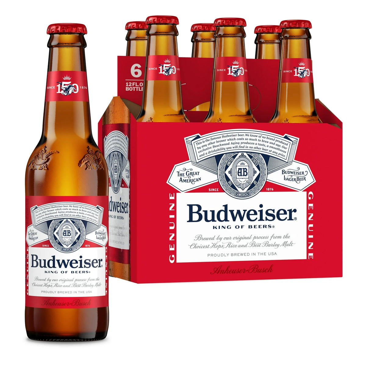 Budweiser 12oz 6pk Bottles