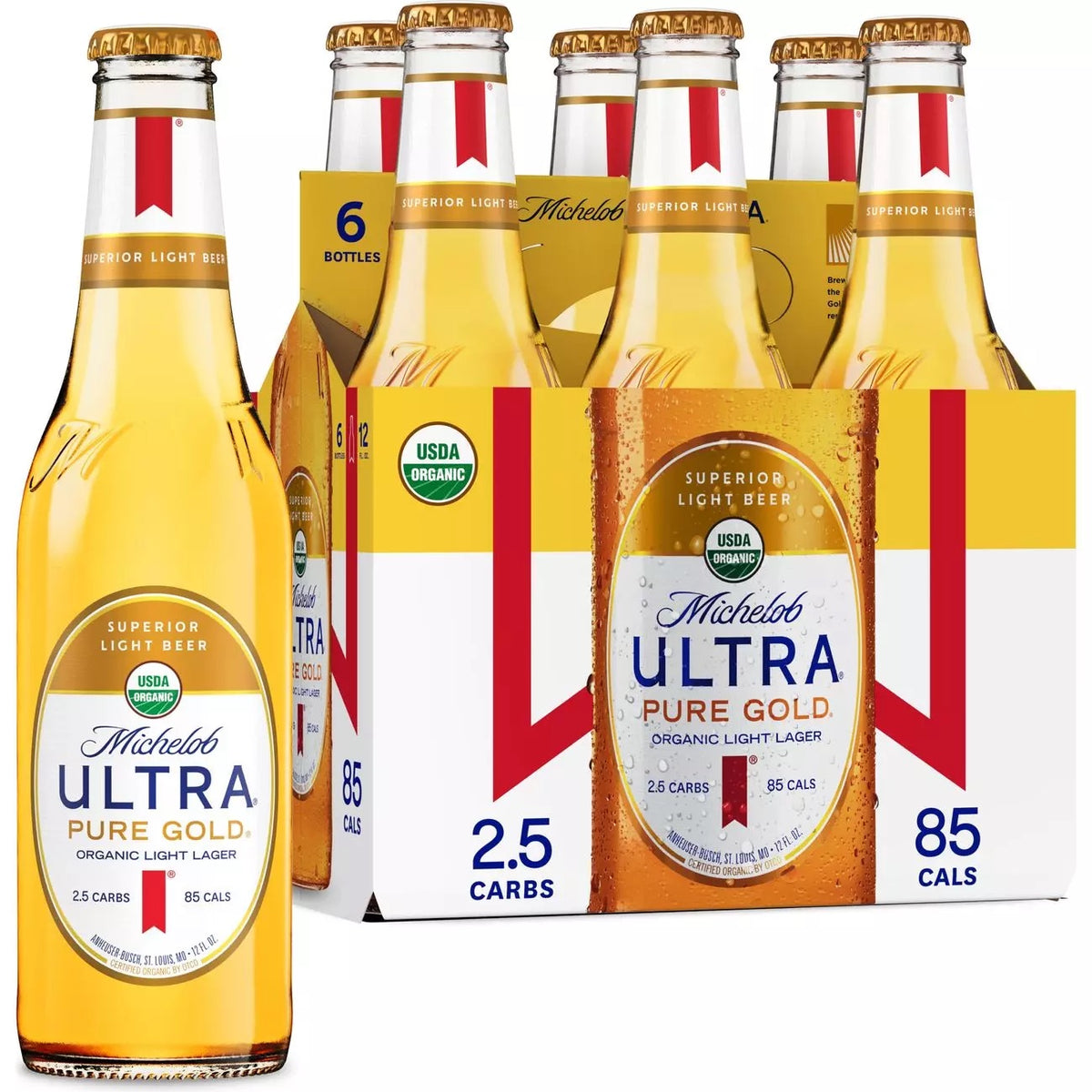 Michelob Ultra Pure Gold 6-pack 12oz Bottles