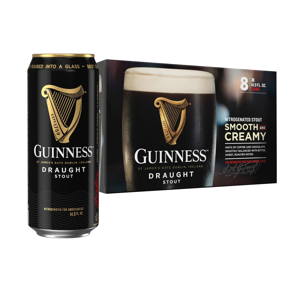 Guinness Pub Draught 14.9oz 8pk Cans