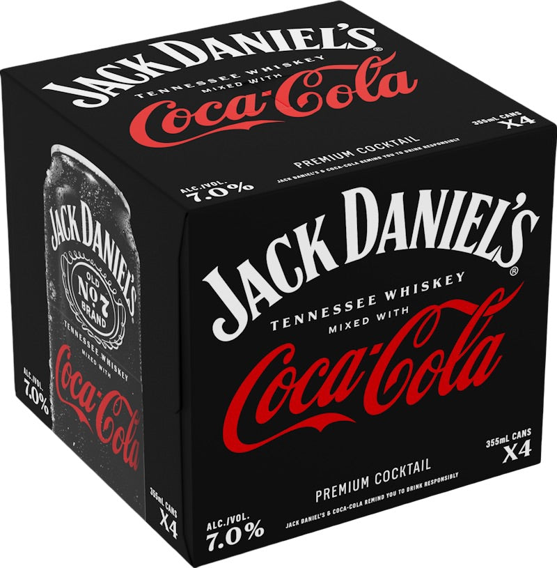 Jack Daniel's & Cola RTD 4-pack