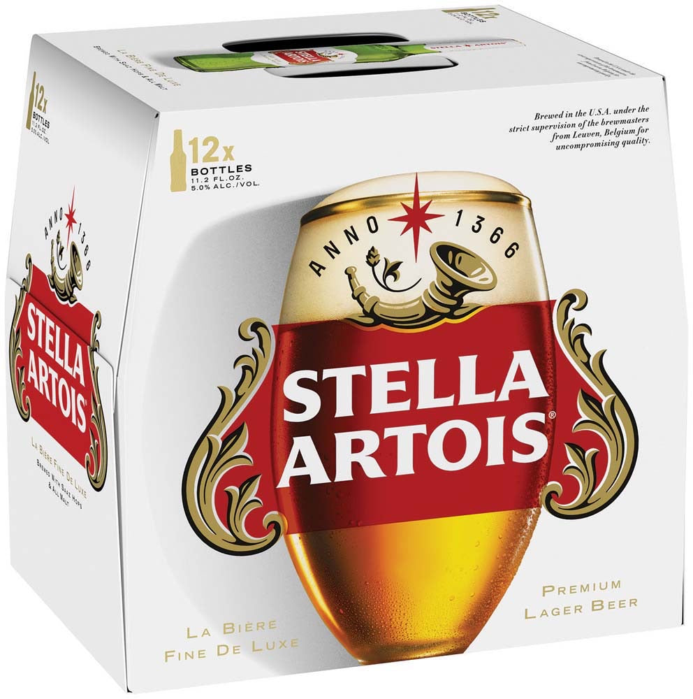 Stella Artois 12oz 12pk Bottles