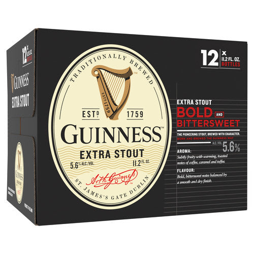 Guinness Extra Stout 12oz 12pk Bottles